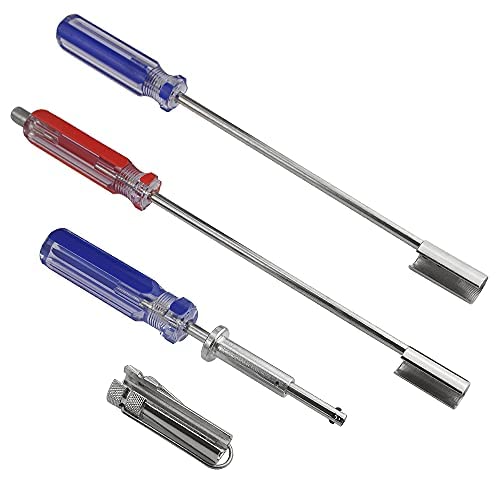 Ticfox Estrattore Per Cacciaviti BNC, Strumento Professionale Per L'estrazione Di Connettori BNC E F Estrattore Per Connettori F Chiave Di Sicurezza Coassiale Per Apparecchiature Video(rossa - 9