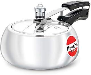Hawkins Contura 2 Litre Pressure Cooker, Handi Cooker, Silver (HC20)