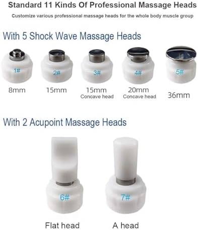 Shockwave Therapy Device for ED Treatment and Pain Relief, 11 Probes, 5 Speeds, Non-Invasive Massager for Circulation and Muscle Recovery