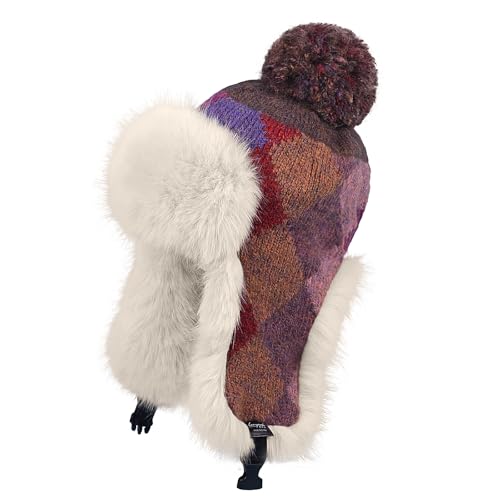 Bonnet de trappeur en peluche coupe-vent et épais pour le ski