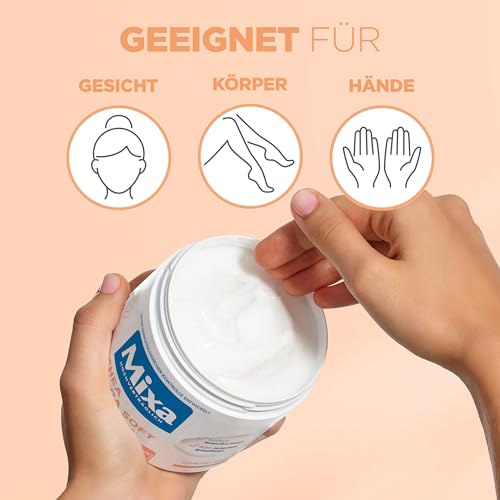 Mixa Shea Handcreme für Gesicht, Körper und Hände mit Glycerin