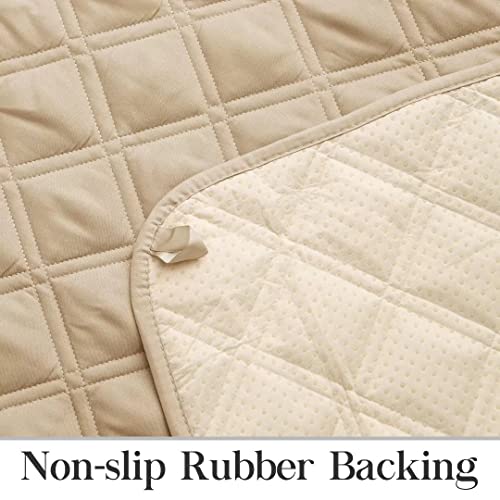 Tomoro Non Slip Chair Sofa Slipcover - 100% Waterproof Quilted Sofa Cover Furniture Protector With 5 Storage Pockets, Couch Cover For Kids, Dogs, Pets, Fits Seat Width Up To 23 Inch #TOP3