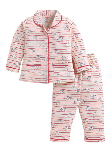 Image of LuvLap Baby Boys & Girls Night Suit Regular Fit 100% Cotton Full Sleeve Nightsuit Pack of 1