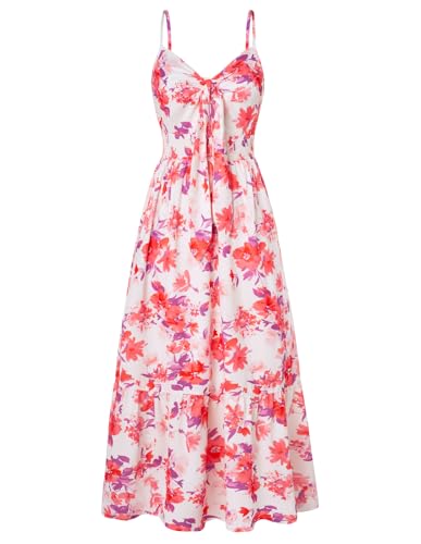 Image of GRACE KARIN Womens Summer Floral Maxi Dresses 2026 Long Flowy Boho Dress Beach Vacation Sundresses Casual Clothes with Pocket