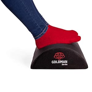 Voetsteun voor kantoor, traagschuim, ergonomisch, ondersteunt benen en nek, om te slapen, bank, woonkamer, bureau, hoge dichtheid, zacht, antislip, zwart