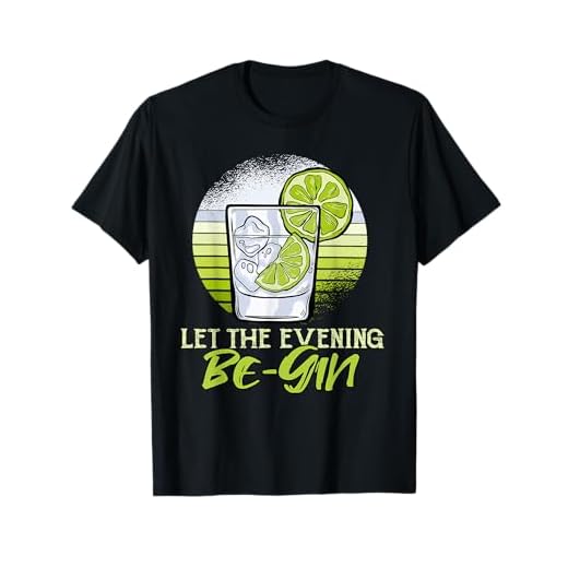 Schnaps Gin Cocktail Tonic Alkohol Let The Evening Be-Gin T-Shirt