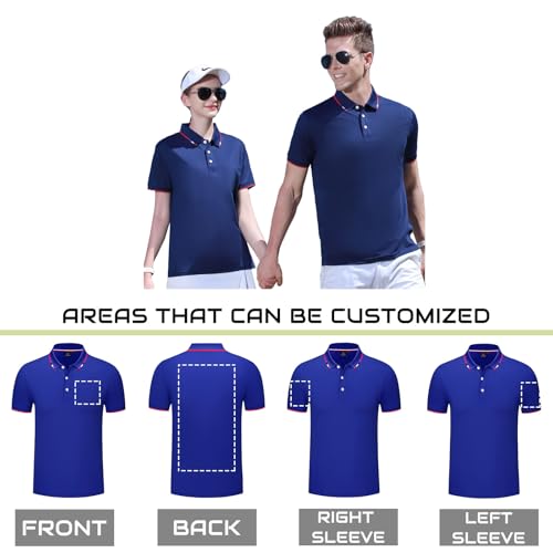 Custom Polo Shirt Design Your Own Personalized Polo Shirt Customized Polos with Logo/Text/Image for Women/Men3