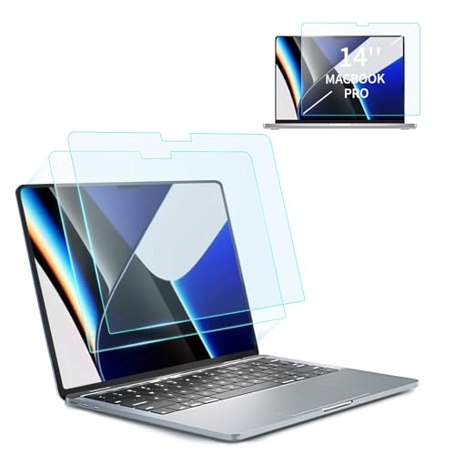 Seorsok 2-Pack Anti Blue Light Matte Screen Protector for Mac Pro 14 Inch (2021-2024, M1, M2, M3，M4),A2442,A2779,A2918,A2992,Anti Glare&Anti Scratch Matte Laptop Screen Filter for Mac Laptop Computer