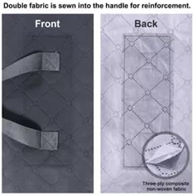 Miniatura 3 de Bolsas de almacenamiento (paquete de 3), organizadores de armario con tela duradera para empacar ropa de temporada, mantas, ropa de cama y apto para