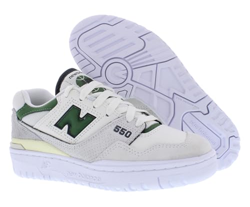 New Balance 550 Womens Shoes Size 11, Color: White/Grass Green/Ghost White