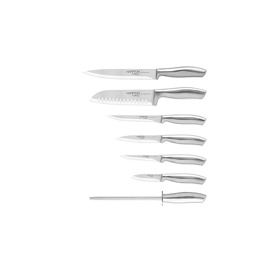Hampton-Forge--Kobe--13-Piece-Knife-Block-Set--Silver Hampton Forge – Kobe – 13 Piece Knife Block Set – Silver