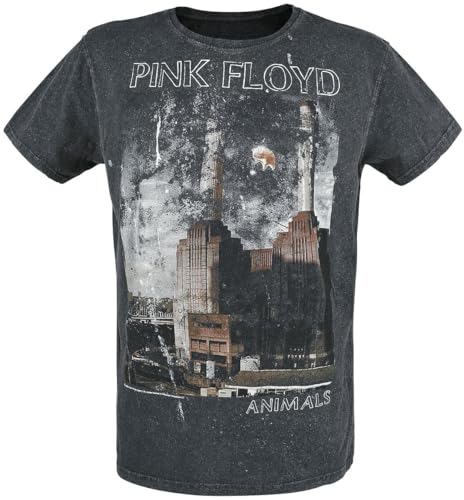 Pink Floyd Animals Man T-Shirt Grey Marengo Vorne Bedruckt, Hinte...