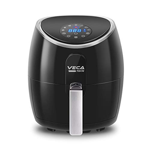 VECATECH 3.5l airfryer Heißluftfritteuse mit Präziser Temperaturregelung, Air fryer mit Digitalem LED-Touchscreen, Timer...