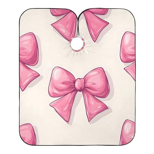 Hezely Bows Hair Dye Cape, Barber Cape for Adults,Waterproof Salon Cape,Waterproof Hairdressing Styling Hair Cutting, 65