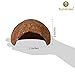 SunGrow Hermit Crab Huts, 5x3 Inches, Arthropod's Coconut Hide, Spacious Coco Tunnel, Use as Hermit Cave or Climber, 1-Pc