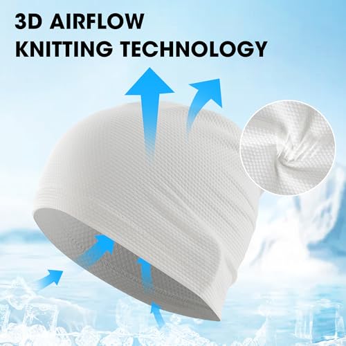 Image of WTACTFUL Cooling Skull Cap Breathable Mesh for Men Women | Lightweight Mesh Thin Quick-drying Moisture-Wicking Motorcycle Cycling Summer Sports Helmet Liner Hard Hat Liner