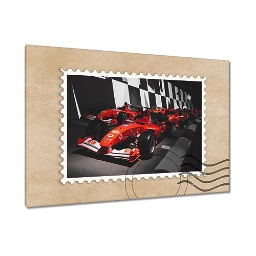 Tableau Formula Racing Car habillant le mur d'un salon moderne
