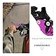 Cabilock 2 Stück Bremshebel Bremsgriff Doppelgasgriffe Motorrad Dirt Motorrad Ersatz Vorne Universal Mountain Covers Stahlhebel Kupplungshebel Lila Aluminiumlegierung