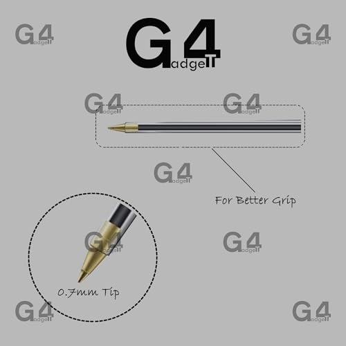 G4GADGET Nice Style Lot de 25 stylos à bille Pointe moyenne Écriture lisse Noir – vue 4