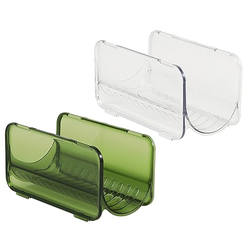 IWOWHERO Elegant Sturdy Water Bottle Holders 2pcs Stackable Bottle Organizer for Kitchen Pantry Storage Pp Material