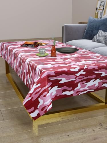 Image of Dakshya Industirs PVC Waterproof Table Cover 36x54 Inch Floral Printed Center Table Cover Washable Plastic Table Sheet Oilproof Dining Table Cover for Coffee Table Living Room Home (Home Vine)