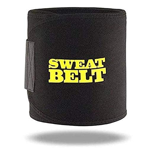 AARISH SAYA Hot Shaper Sweat Slim Belt Free Size for Man and Women Fat Burning Sauna Waist Trainer - Promotes Healthy Sweat, Weight Loss, Lower Back Posture(Free Size)(Both Man and Women). 54 Black-image-26