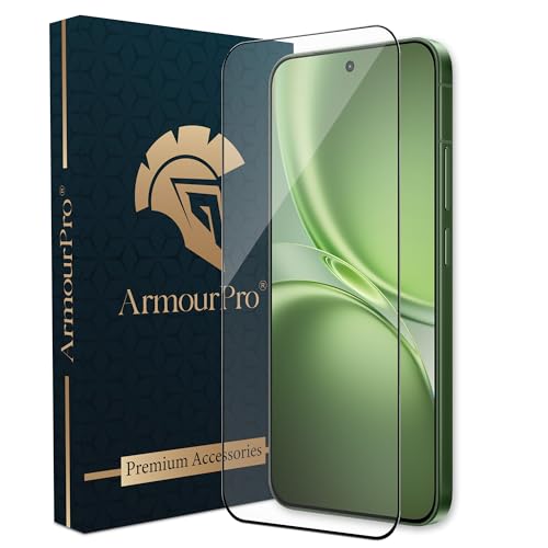 Image of ArmourPro Tempered Glass for Vivo X300 FE - 9H Screen Protector with Black Border, Anti Scratch, Edge-to-Edge Coverage, HD Clarity, Smooth Touch, Case Friendly | Black