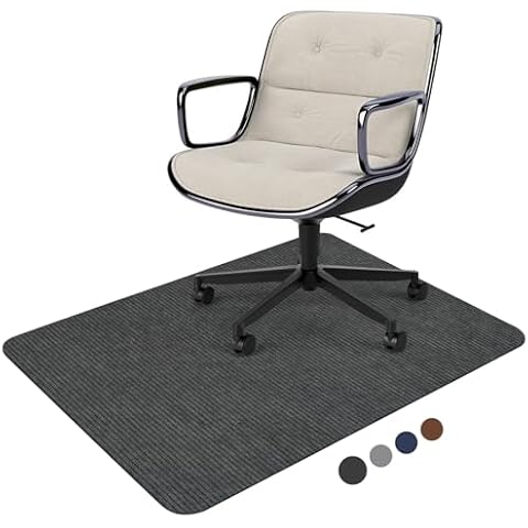 Placoot Corduroy Desk Chair Mat 55"x35" Cover