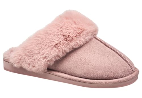 Catálogo para Comprar On-line Moda en C , tabla con los diez mejores. 38 NINE WEST Pantuflas de invierno para mujer, extra suaves y c modas, Rosa/Rebel Fun., 7-8