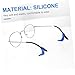 NOLITOY 40pcs Frame Glasses Tips Eye-wear Leg Tools Glasses Ear Hooks Glasses Retainers Glasses Silicone Covers