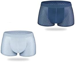 Men Breathable Pouch Men Underwear Packs Mesh Boxer Briefs | Dots Printed | Size:-M,L,XL (Pack of 1,2, 3)