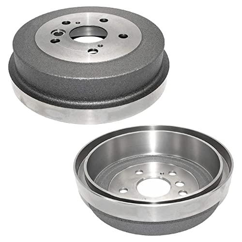 Image of Detroit Axle - 2pc Rear Brake Drums for 02-06 Toyota Camry 02-03 Solara