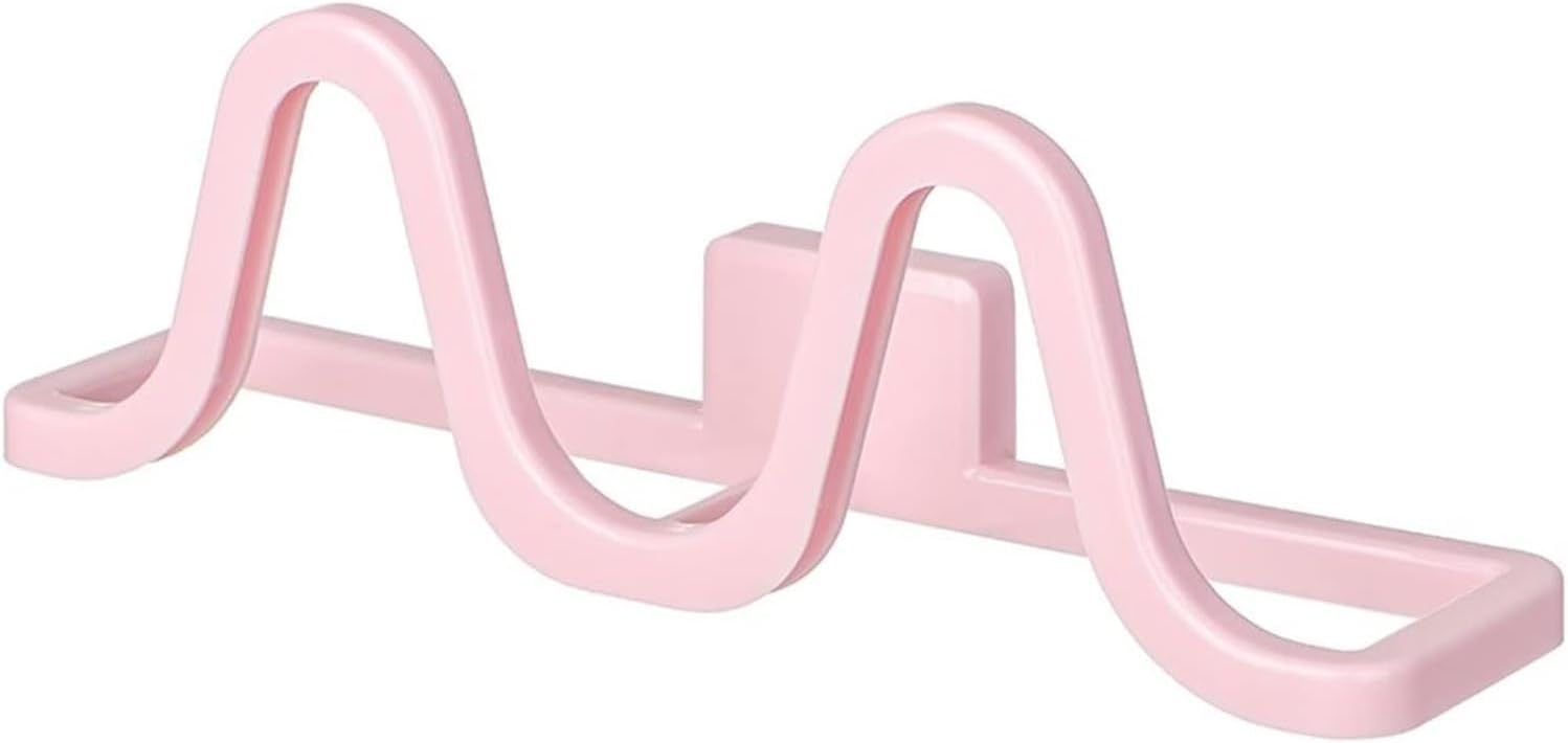 Shoe Rack Shoe Holder Save Household Products Bathroom Accessories Punch Free Wall Mounted(Pink)