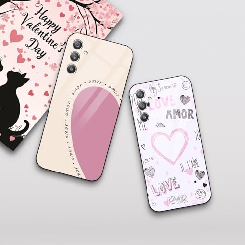 Image of COLORflow Back Cover Compatible with Samsung Galaxy A34 5G | Romantic Love Gesture Customized | Shockproof TPU Bumper with Camera Protection Back Cover Compatible with Samsung Galaxy A34 5G