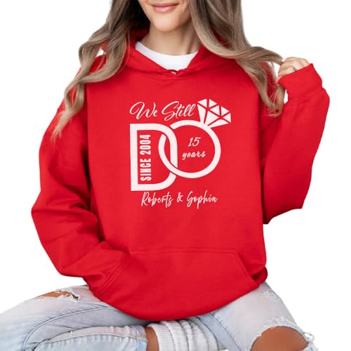 Image of Anniversary Matching Shirts, for Couple, Heart Design T-Shirt Set, Wedding Present, Honeymoon Outfit