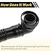 REPAIROCK 1 Pcs Car Intake Hose Compatible for VW Golf V 2.0 GTI 1K1 2004-2009, Air Filter Intake Hose Black No.06F103235