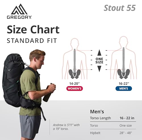 Mochila unisex Gregory Stout 55L para senderismo miniatura 3