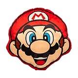 Franco Nintendo Super Mario Gaming Bedding Super Soft Plush Decorative Pillow, One Size, (Officially Licensed Product)