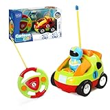 Auoketuo 子どもたちに のリモコンカー！2歳、3歳、5歳の男の子に最適なギフトです。LEDライトや音楽、エンジン音を搭載した電動リモコンカーで、男の子だけでなく女の子や小学生にも楽しんでいただけます。誕生日やクリスマスのプレゼントにぴったりです！ (緑)
