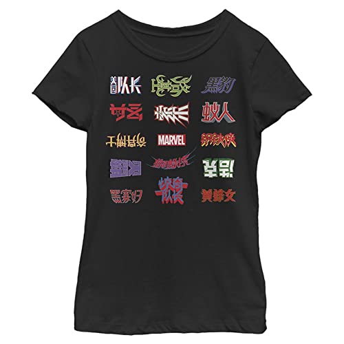 T-shirt Marvel fille noir idéal pour le collège et les sorties