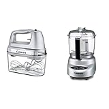 Cuisinart HM-90BCS Power Advantage Plus 9-Speed Handheld Mixer with Storage Case, Brushed Chrome &...