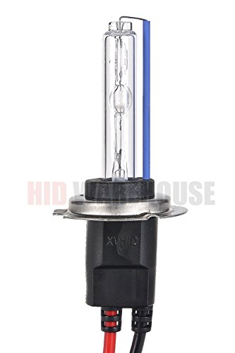 Image of AC HID Xenon Replacement Bulbs - H7 8000K - Medium Blue (1 Pair) (Metal Base)