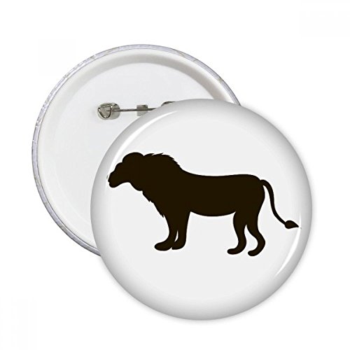 Pins badge bouton lion noir décoration vêtements cadeau pins ronds multicolores taille M