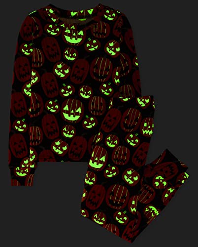 Image of The Children's Place Baby and Kids' Sibling Matching Halloween and Holiday Pajama Sets, Cotton