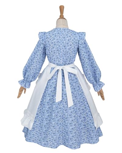 Disfraz Colonial Niñas Laura Ingalls Wilder con Delantal miniatura 3