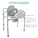Vive Bariatric Bedside Commode - Folding 3n1 Toilet Seat Chair - Portable,...