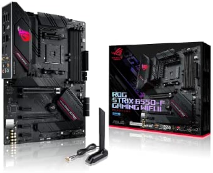 Asus ROG Strix B550-F Gaming WiFi II AMD AM4 (3rd Gen Ryzen) ATX Gaming Motherboard (PCIe 4.0,WiFi 6E, 2.5Gb LAN, BIOS Flashback, HDMI 2.1, Addressable Gen 2 RGB Header and Aura Sync)