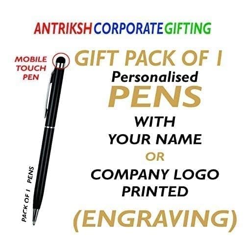 Image of Personalized /Customized Pen With Name Engraved Ball Pen Black (PACK OF 1) With Plastic Box