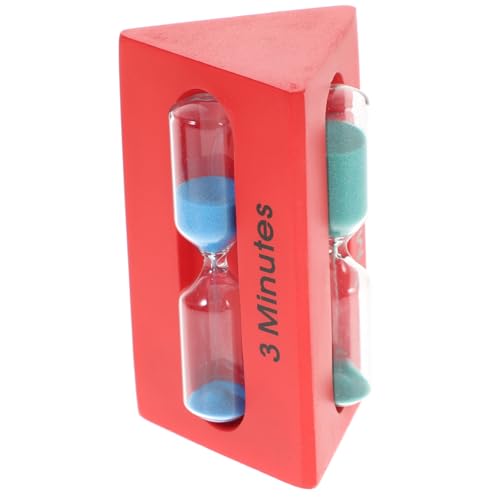 LIFKOME Timer A Clessidra Per Wc Clessidra Da 3 Minuti 5 Minuti E 7 in Legno E Multiuso Per Ragazzo Ragazza E Casa