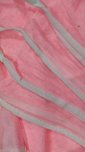 Image of Multicolor Soft Cotton Mosquito net Double Bed King Size | Pure Cotton Mosquito net (Pink, 7x5)